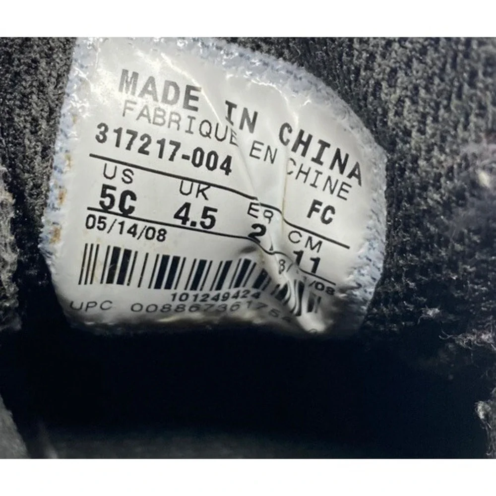 Nike Little Air Max 90 TD Sneaker Boot Shoes Black (317217-004) Toddler Size 5c